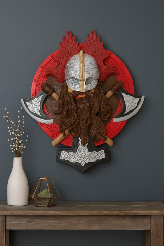 Viking Duvar Pano Büst